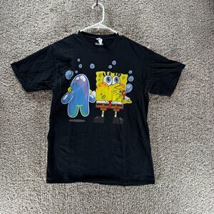 SpongeBob SquarePants Shirt Mens Medium Black Mademark Short Sleeve Adult Crew